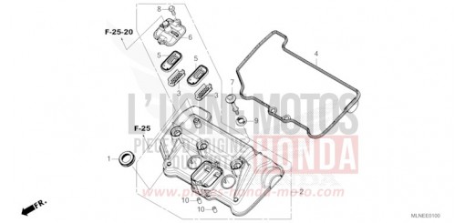 COUVERCLE DE CULASSE CRF1100A4S de 2025